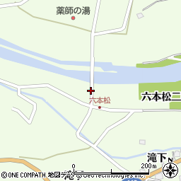宮城県白石市福岡蔵本（六本松二番）周辺の地図