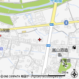 山形県東置賜郡川西町上小松3376周辺の地図