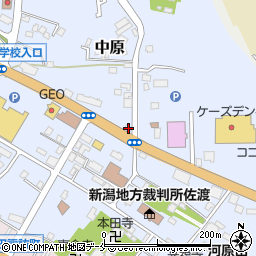 新潟県佐渡市中原346周辺の地図