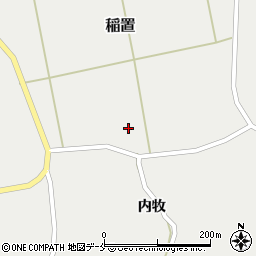 宮城県角田市稲置長下周辺の地図