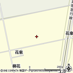 宮城県角田市花島周辺の地図