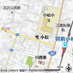 山形県東置賜郡川西町上小松1624-1周辺の地図