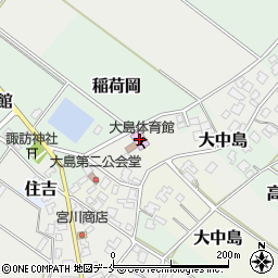 新発田市大島体育館周辺の地図