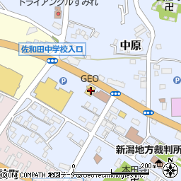 新潟県佐渡市中原226周辺の地図