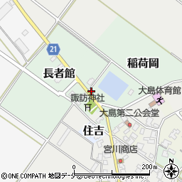 新潟県新発田市稲荷岡23周辺の地図