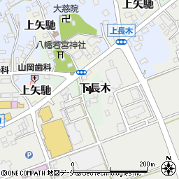 新潟県佐渡市下長木周辺の地図
