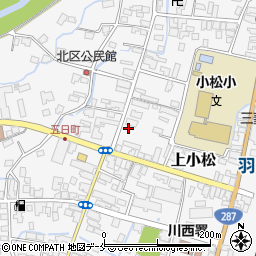 山形県東置賜郡川西町上小松1601周辺の地図