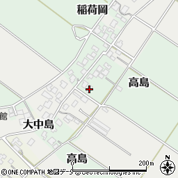 新潟県新発田市高島126周辺の地図