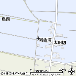 宮城県角田市江尻島西浦周辺の地図