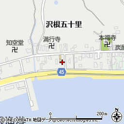 新潟県佐渡市沢根五十里1038周辺の地図