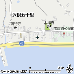 新潟県佐渡市沢根五十里1029-3周辺の地図