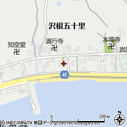 新潟県佐渡市沢根五十里1039周辺の地図