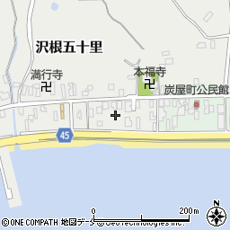 新潟県佐渡市沢根五十里1028周辺の地図