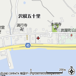 新潟県佐渡市沢根五十里1031周辺の地図