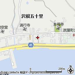 新潟県佐渡市沢根五十里1032周辺の地図
