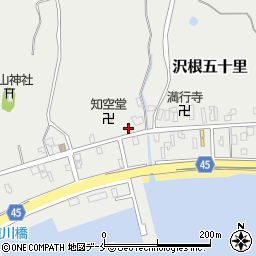 新潟県佐渡市沢根五十里1167周辺の地図