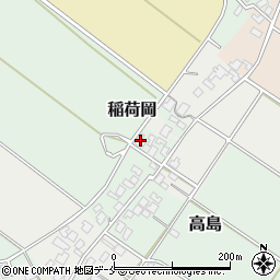 新潟県新発田市稲荷岡216-1周辺の地図