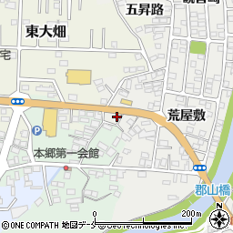 宮城県白石市郡山荒屋敷53周辺の地図