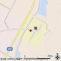 新潟県新発田市境周辺の地図