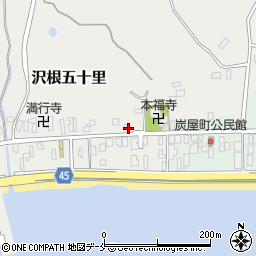新潟県佐渡市沢根五十里1010周辺の地図