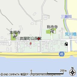 新潟県佐渡市沢根炭屋町周辺の地図