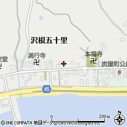 新潟県佐渡市沢根五十里1005周辺の地図