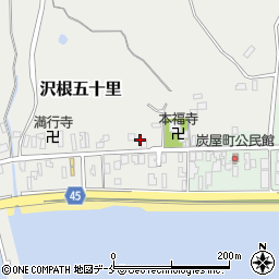 新潟県佐渡市沢根五十里1009周辺の地図