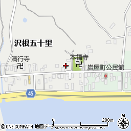 新潟県佐渡市沢根五十里1012周辺の地図