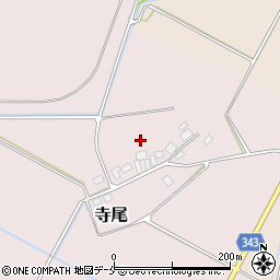 新潟県新発田市寺尾周辺の地図