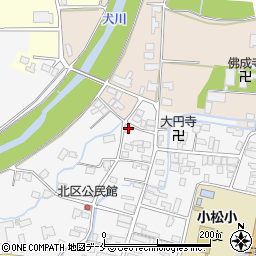 山形県東置賜郡川西町上小松3584周辺の地図