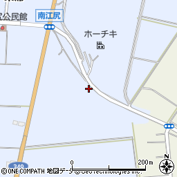 宮城県角田市江尻土手端周辺の地図