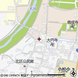 山形県東置賜郡川西町上小松1518周辺の地図