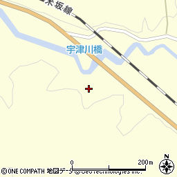 宇津川橋周辺の地図