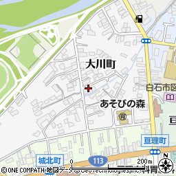 〒989-0254 宮城県白石市大川町の地図