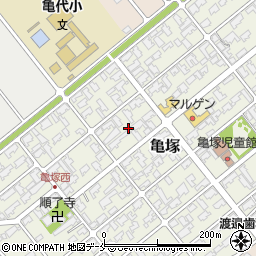 新潟県北蒲原郡聖籠町亀塚周辺の地図