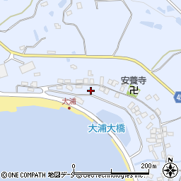 新潟県佐渡市相川大浦周辺の地図