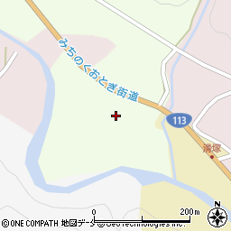 宮城県刈田郡七ヶ宿町中の沢原道下周辺の地図