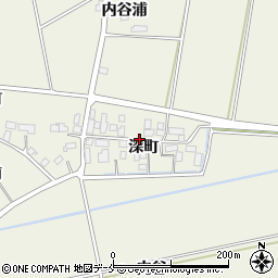 宮城県角田市岡深町周辺の地図