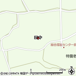 宮城県白石市福岡蔵本田中周辺の地図