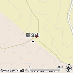 願文山周辺の地図