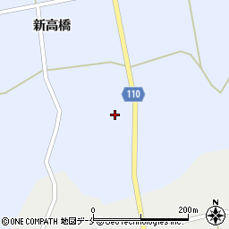 宮城県角田市毛萱受地周辺の地図