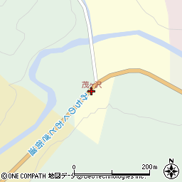 茂ヶ沢周辺の地図