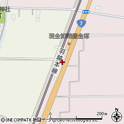 新潟県新発田市貝塚168周辺の地図