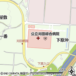 白石市立福岡小学校・公立刈田綜合病院分校周辺の地図