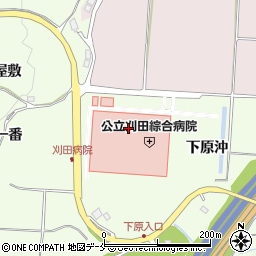 公立刈田綜合病院周辺の地図