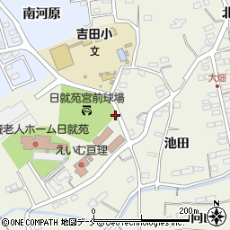 吉田西児童館前周辺の地図