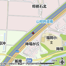 宮城県白石市福岡蔵本馬頭周辺の地図