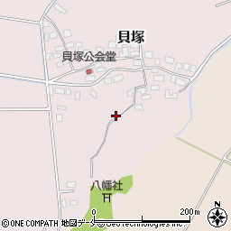 新潟県新発田市貝塚653周辺の地図