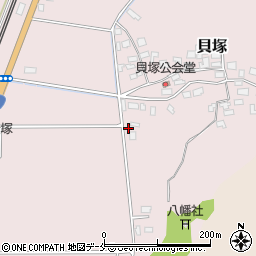 新潟県新発田市貝塚616周辺の地図