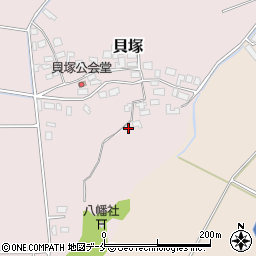新潟県新発田市貝塚527周辺の地図